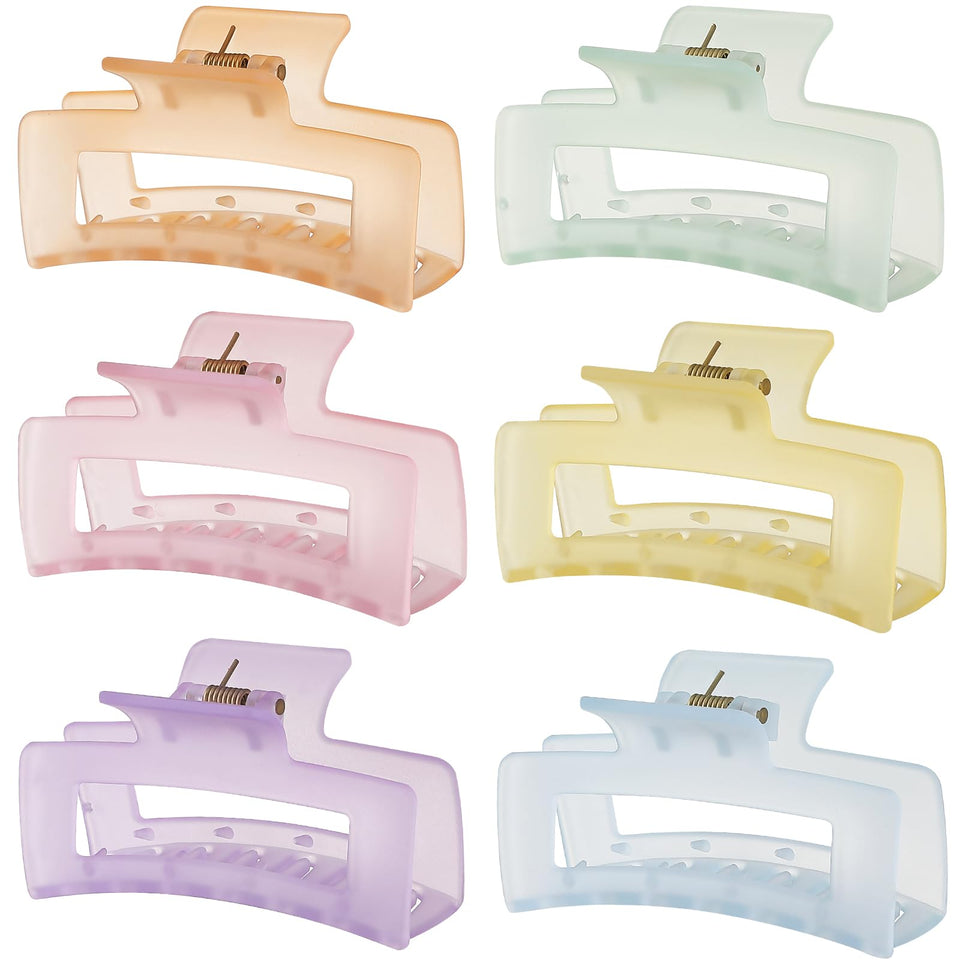 Sisiaipu front pack showing six ice cream colored clips, easy outfit matching
