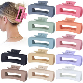 Sisiaipu front packaging showing 12 colorful jumbo clips and brand