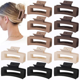 Sisiaipu front packaging showing 12 matte hair clips and secure bulk pack