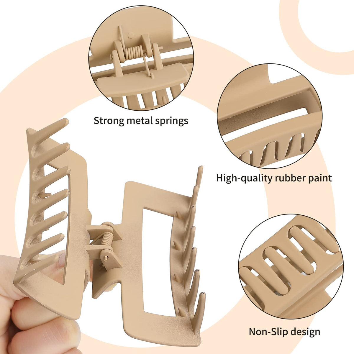 Sisiaipu clip in use holding thick hair up for convenient hands-free tasks