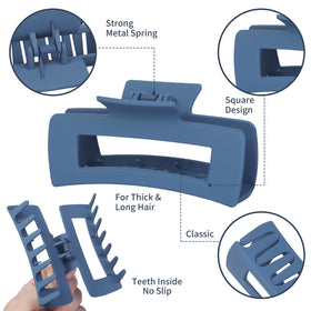 Sisiaipu clip securing thick curly hair demonstrating secure all-day wear