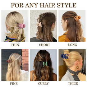 Sisiaipu neutral color clips on desk highlighting subtle styling versatility