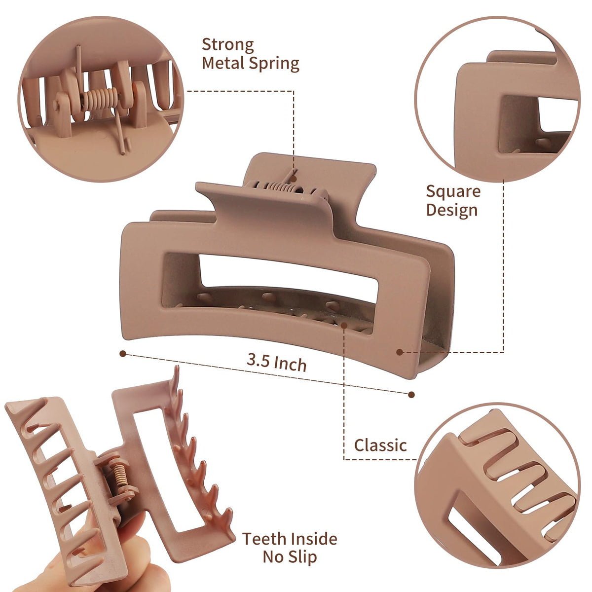 Sisiaipu side view highlighting clip spring and sturdy plastic build