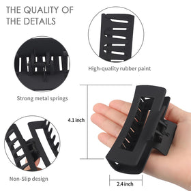 Sisiaipu clip held in hand for scale comparison, shows 4-inch size and full-coverage capacity