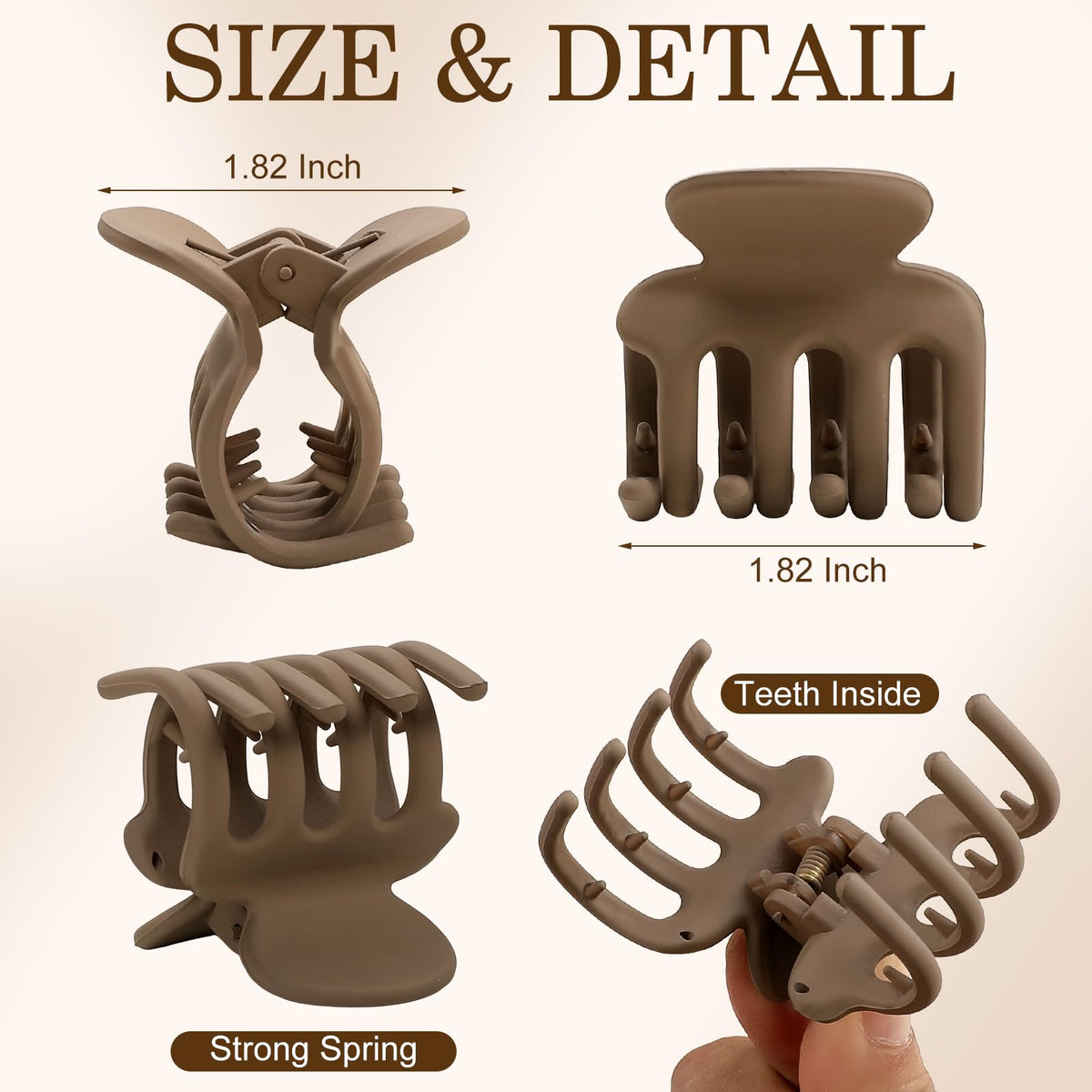 Sisiaipu clip next to ruler showing 1.8 inch size for precise scale reference