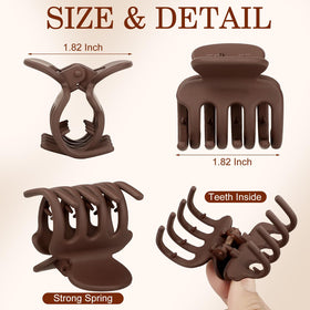 Sisiaipu detail of clip teeth and curved jaw for secure non-slip hold