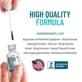 SISQUOC adult applying polish in bathroom for discreet habit control