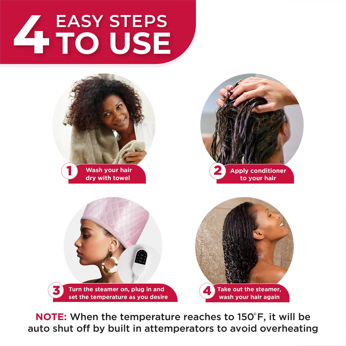 SISWOW on natural textured hair showing full coverage for edges and back benefit