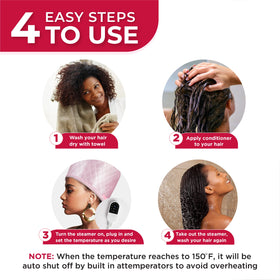 SISWOW on natural textured hair showing full coverage for edges and back benefit