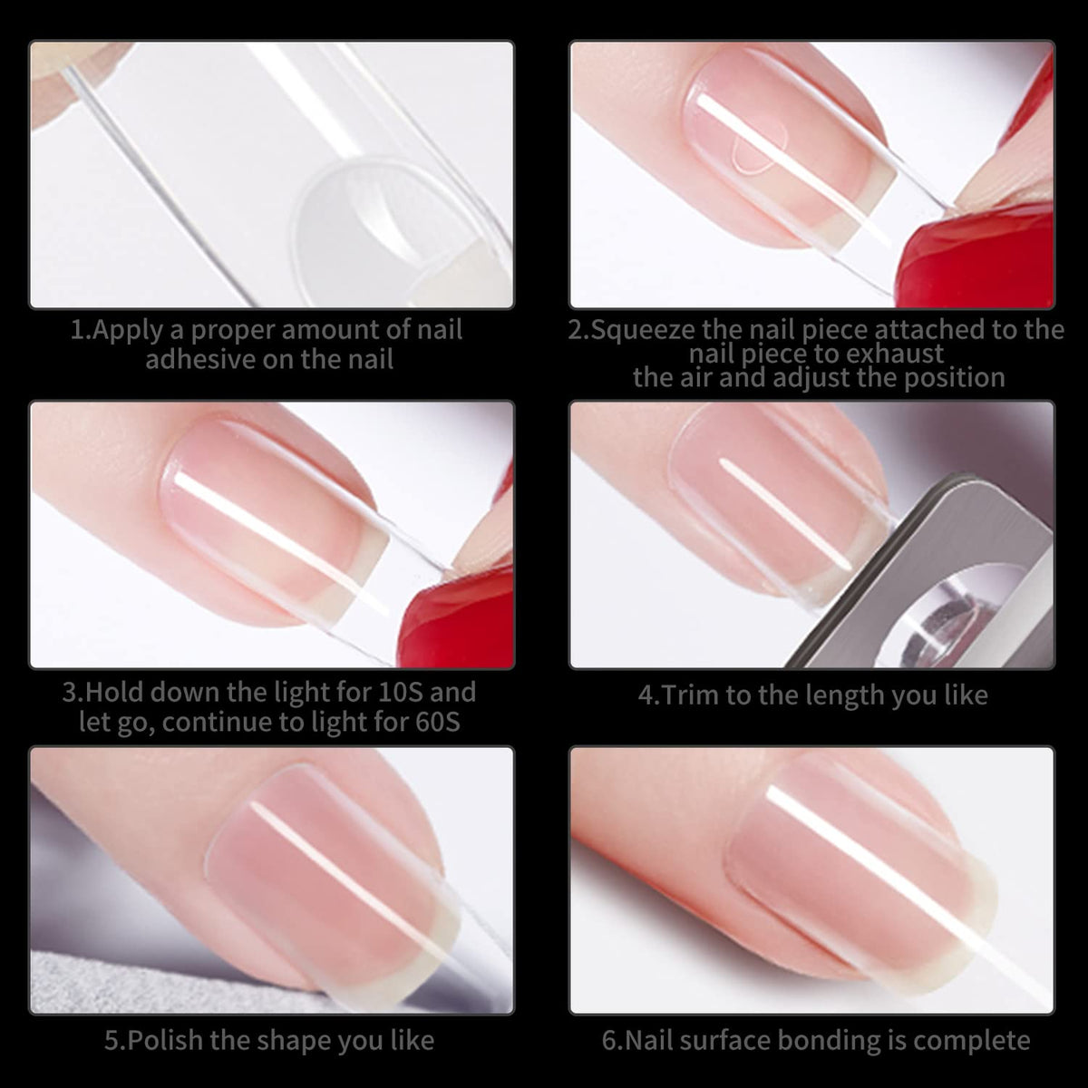 SITELENABY painted tip example showing clean polish adhesion benefit