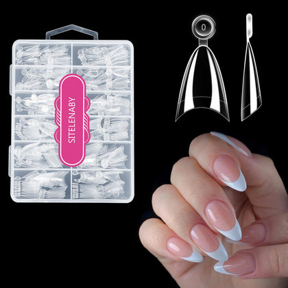 SITELENABY front packaging showing 300-piece almond tips and quantity benefit