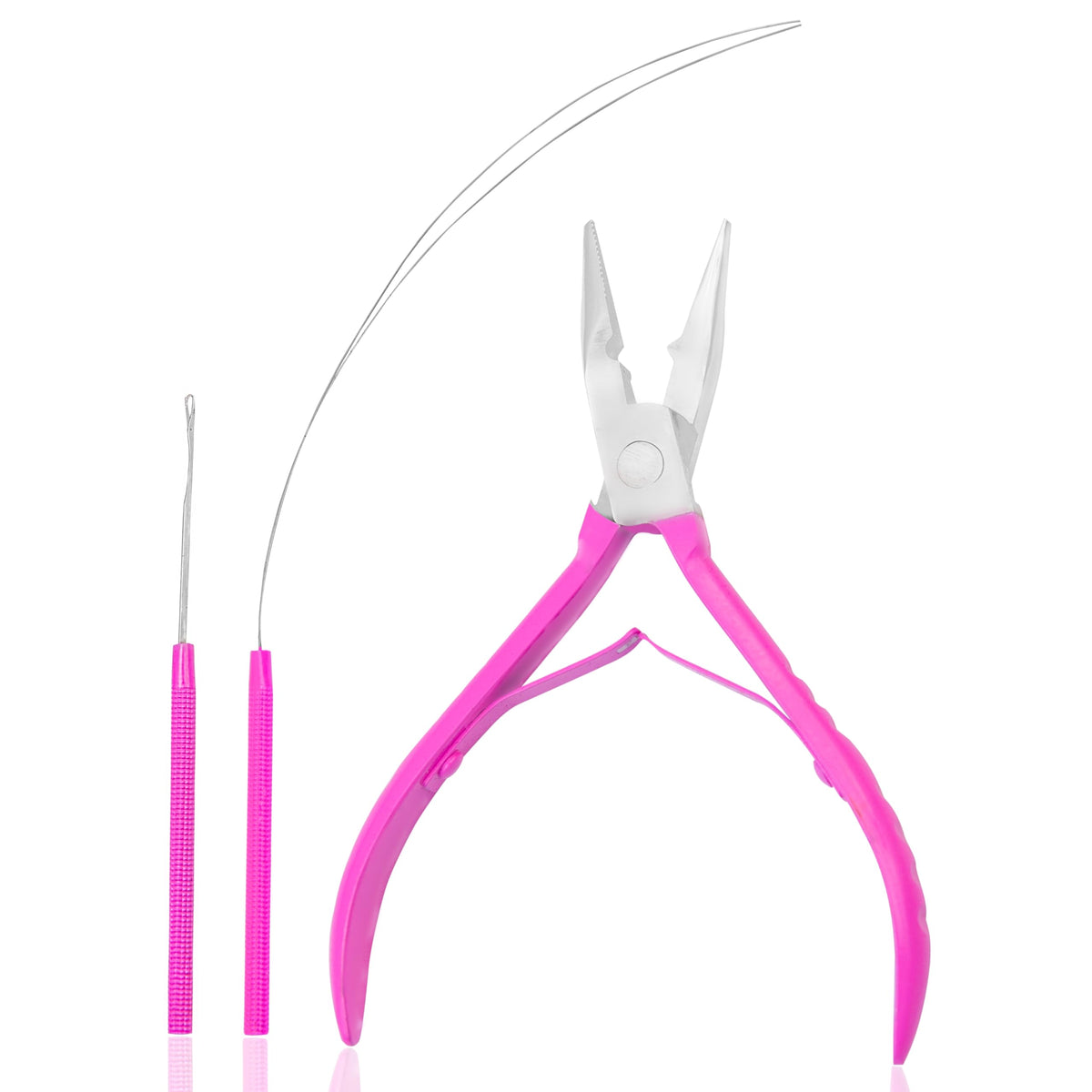 SIVOTE pink kit front packaging showing compact professional hair extension tools for portability