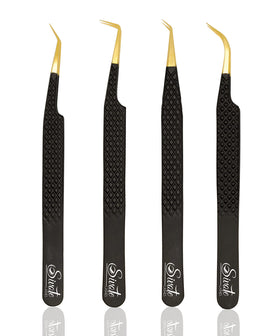 SIVOTE front packaging showing four black tweezers and product clarity benefit