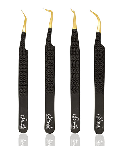 SIVOTE front packaging showing four black tweezers and product clarity benefit