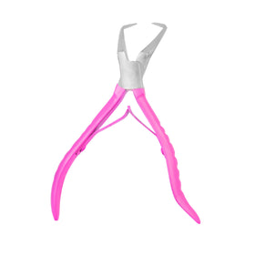 SIVOTE pliers front view showing pink handles and stainless-steel body for professional use