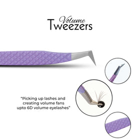 SIVOTE slim 90° tweezer isolating a natural lash for precise placement and control