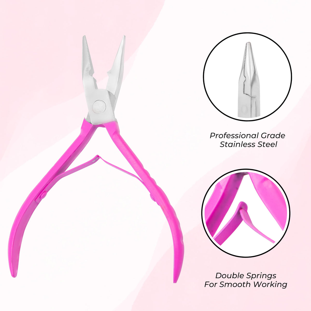 SIVOTE stainless-steel pliers close-up showing precision jaws for secure bead compression