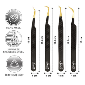 SIVOTE tweezers in use during lash application for professional speed benefit