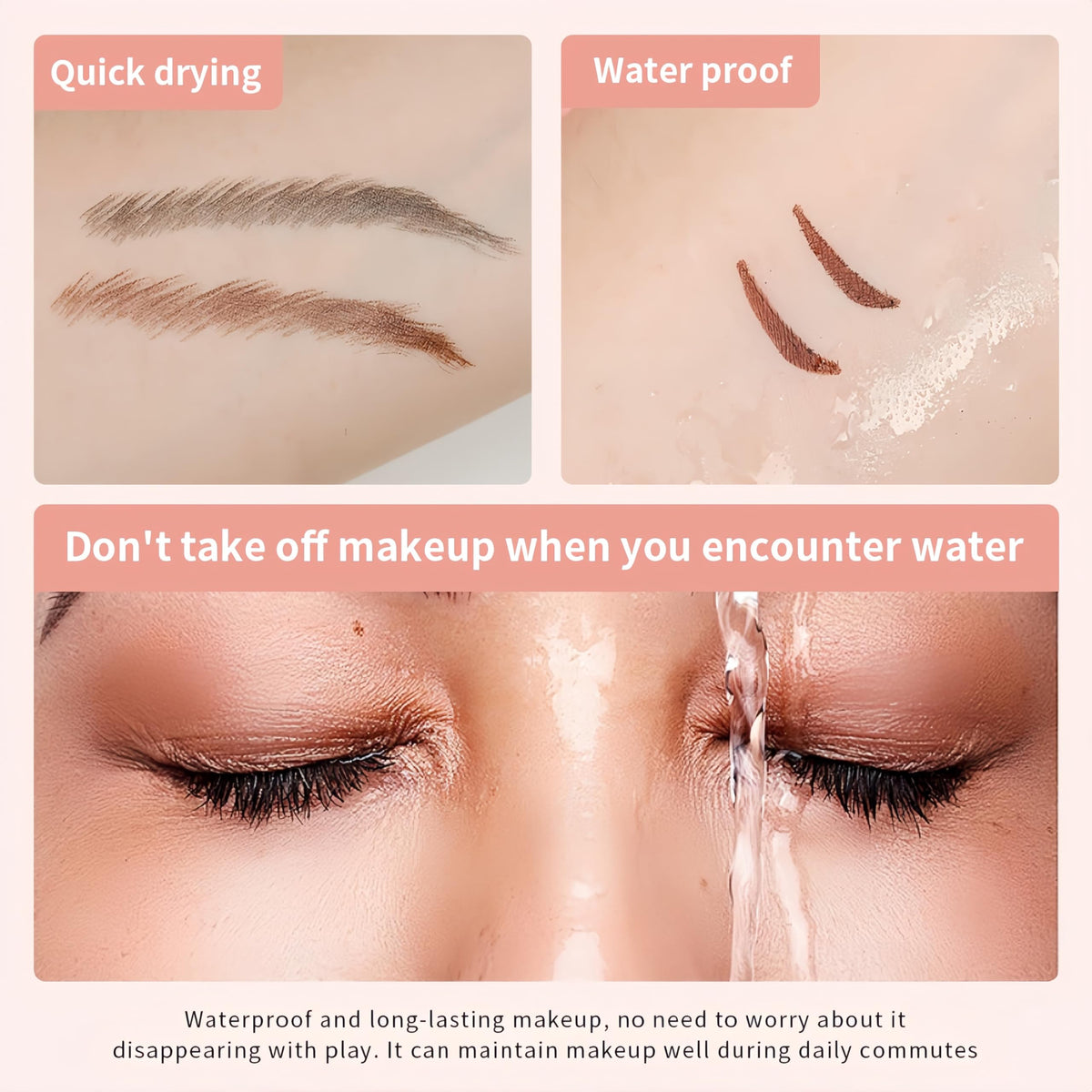 SIVSEA pen in use creating a winged eyeliner quickly and precisely