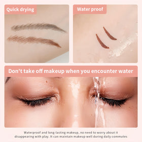 SIVSEA pen in use creating a winged eyeliner quickly and precisely