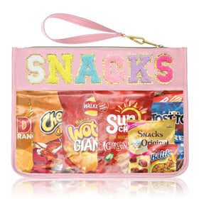 Siwara clear pouch front view showing transparent storage and quick access benefit