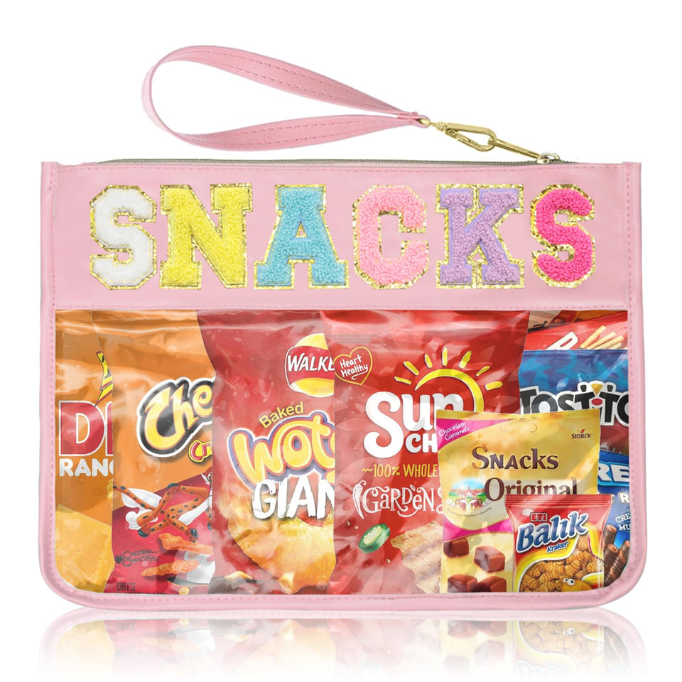 Siwara clear pouch front view showing transparent storage and quick access benefit