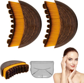 sixco front view of two brushes showcasing compact travel-friendly design and convenience