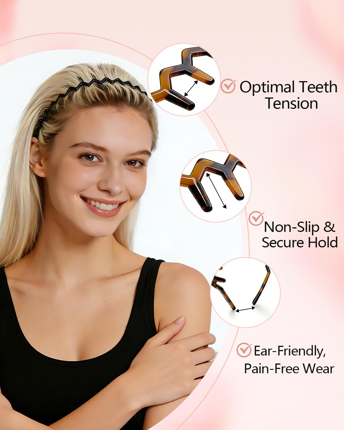 Sizobi side profile showing band curvature and comfortable fit around head