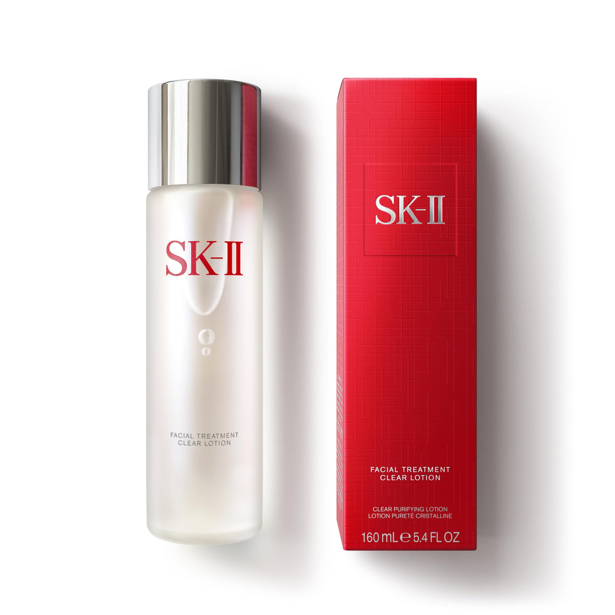 SK-II clear lotion front bottle shows sleek packaging and brand clarity