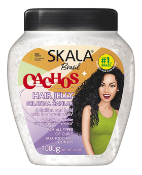 SKALA Expert Curls front jar showing label and size, clear product benefits