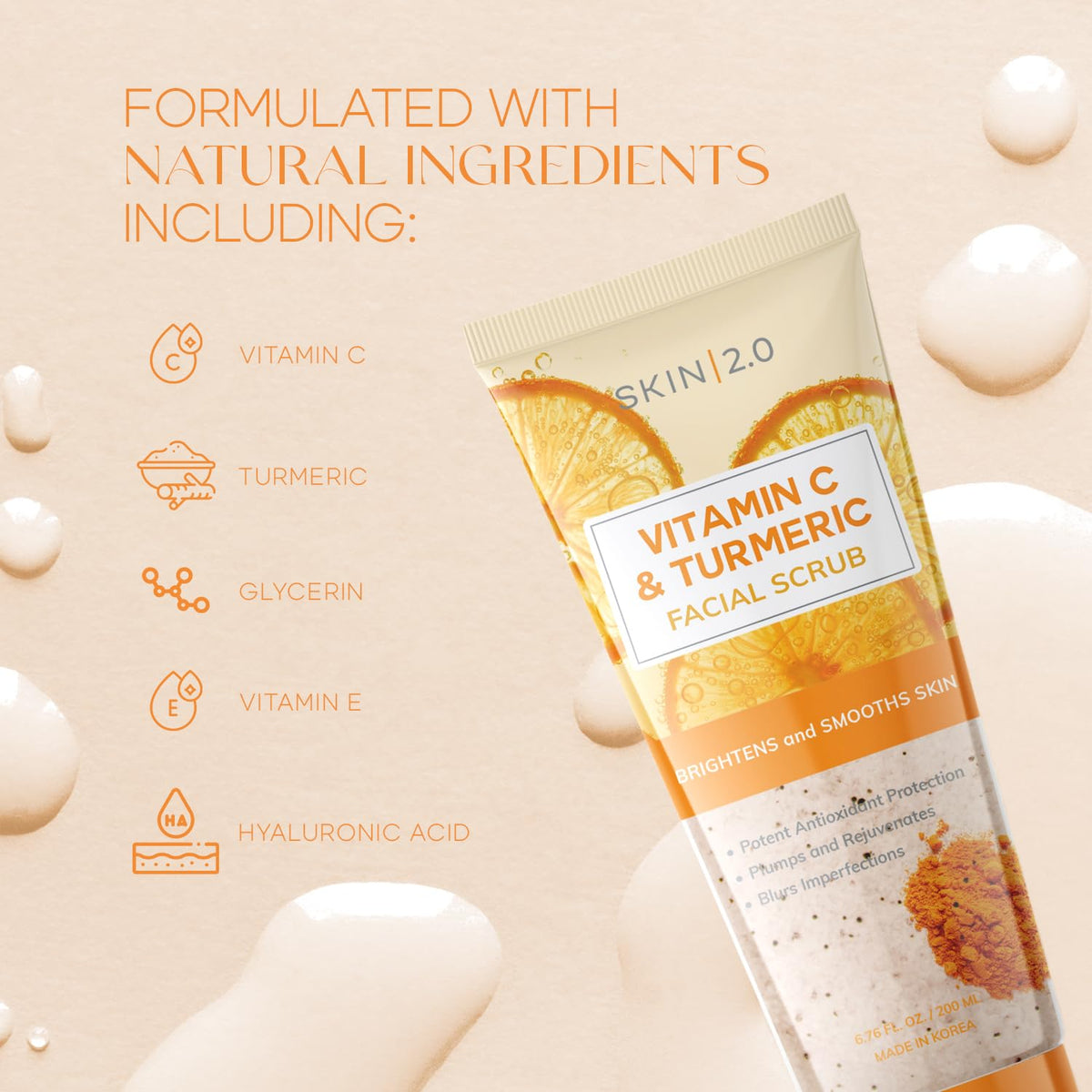 Skin 2.0 after use visible smoother skin texture demonstrating refined complexion