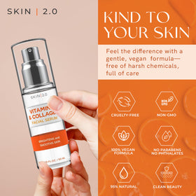 Skin 2.0 close-up label showing dermatologist-tested claims and ingredient focus