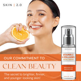Skin 2.0 dropper with serum texture highlighting lightweight absorption and hydration