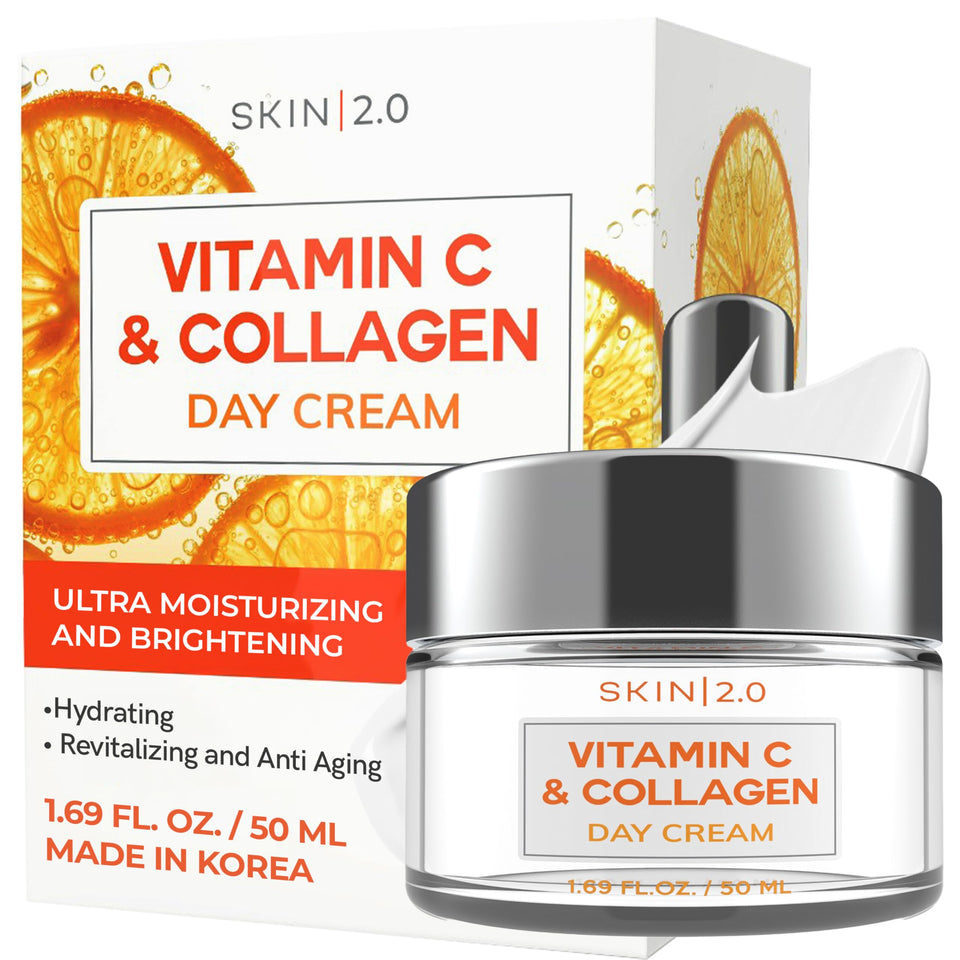 Skin 2.0 front jar showing clean packaging and visible brand, conveys trust