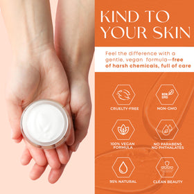 Skin 2.0 label closeup showing ingredients and dermatologist-tested assurance