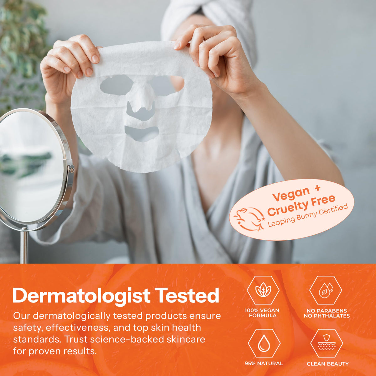 Skin 2.0 mask beside towel in bathroom creating spa-like ritual