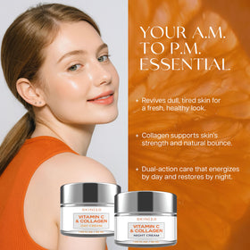 Skin 2.0 pump dispensing product onto hand illustrating easy application and quick absorption