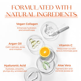 Skin 2.0 serum on hand demonstrating easy application and quick skin blend