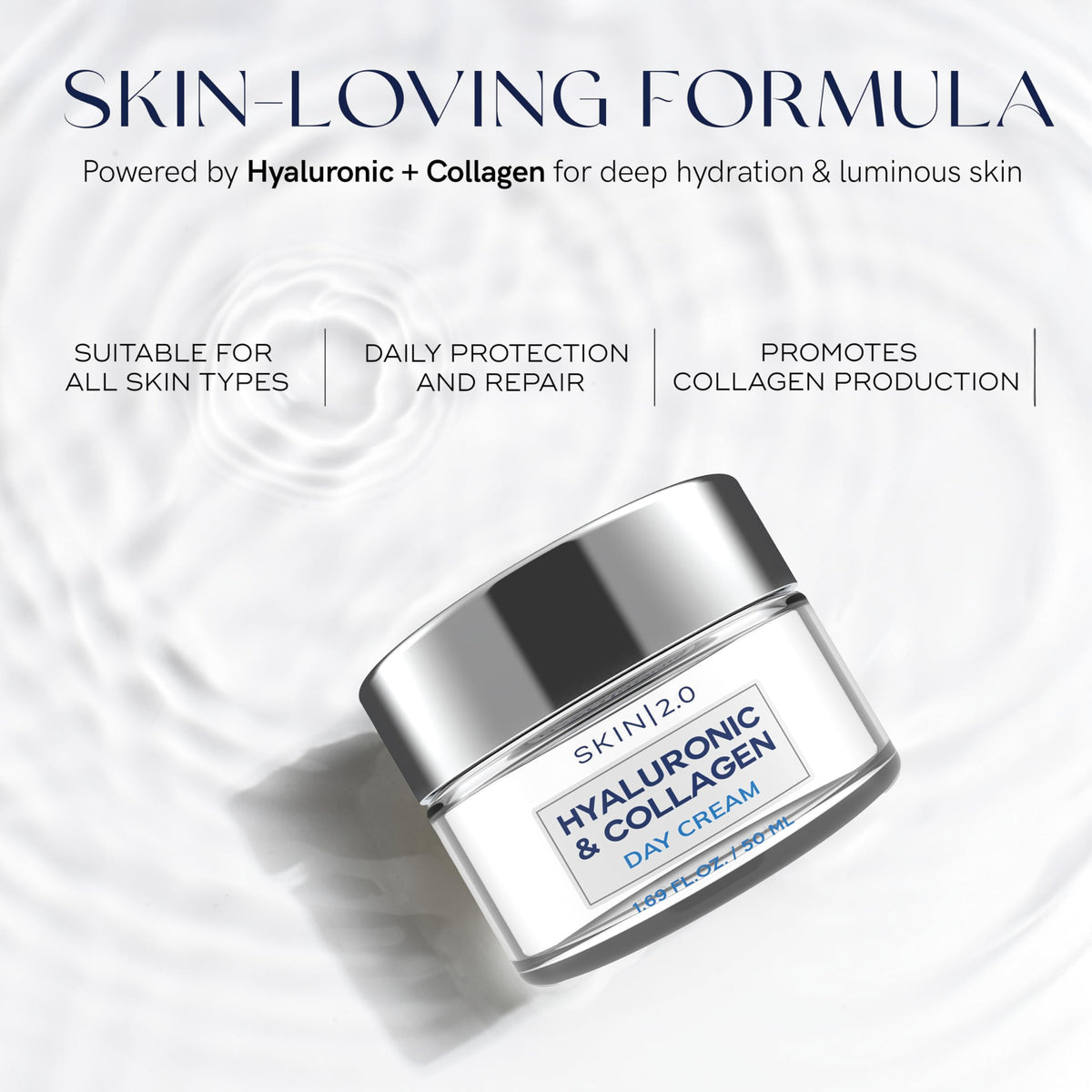 Skin 2.0 lifestyle bathroom shelf scene suggesting morning routine compatibility