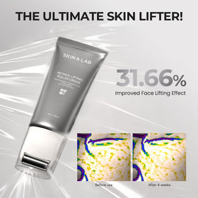 SKIN & LAB product staged in bathroom lifestyle showing daily use