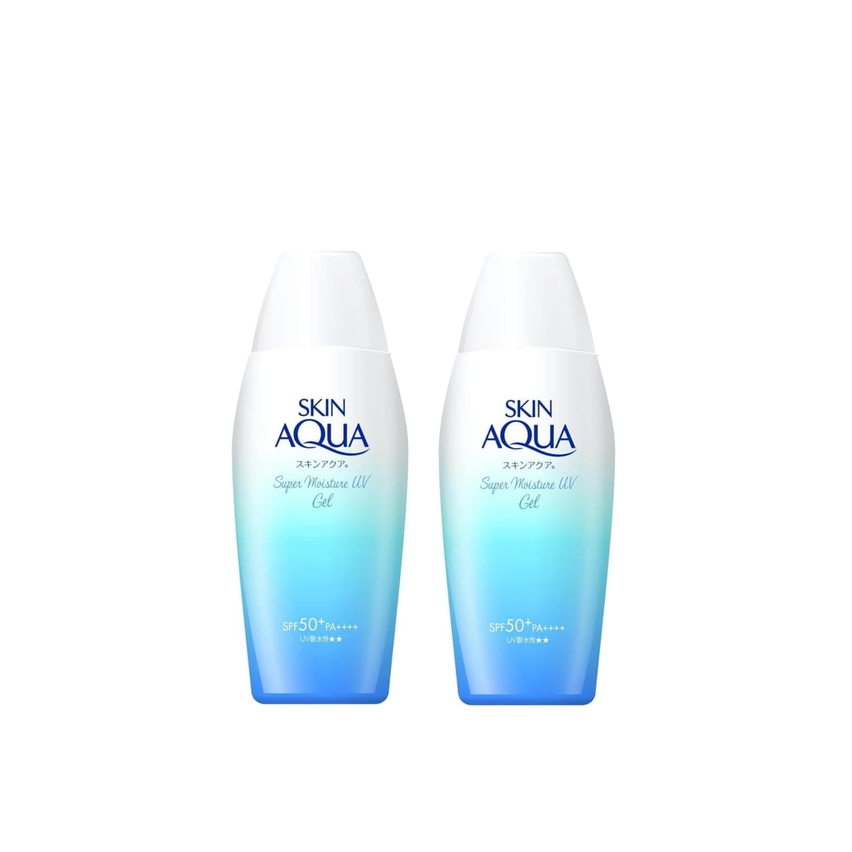 Skin Aqua front packaging showing two 110g tubes and SPF benefits for easy selection