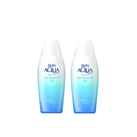 Skin Aqua front packaging showing two 110g tubes and SPF benefits for easy selection
