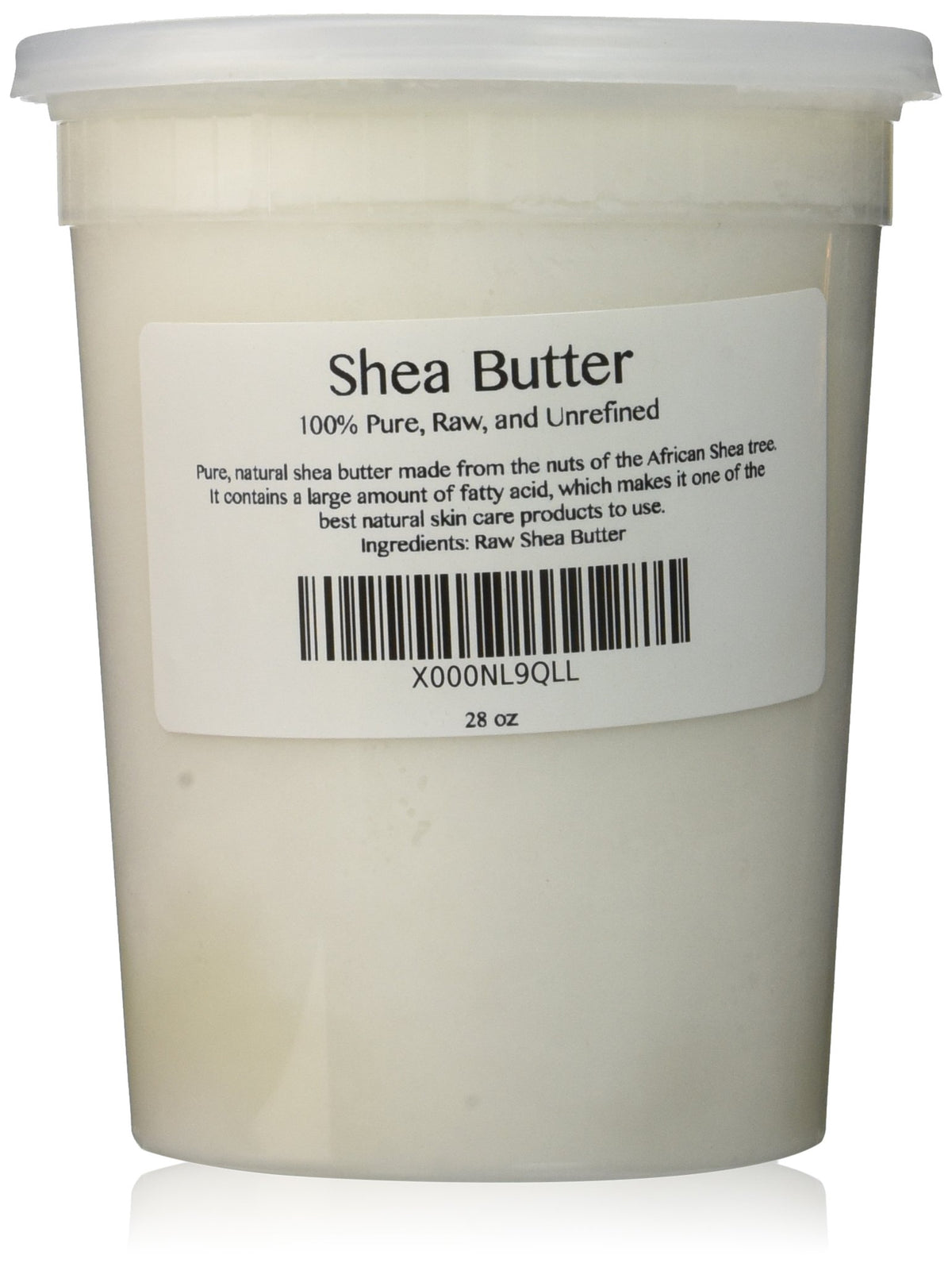 Skin Beauty Essentials shea butter jar showing creamy texture and rich moisturization