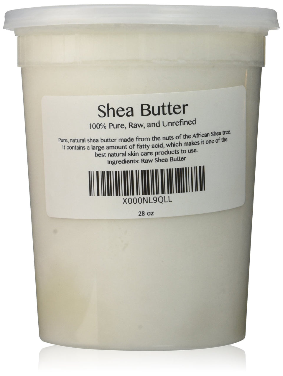Skin Beauty Essentials shea butter jar showing creamy texture and rich moisturization