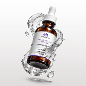 SKIN DEVA conceptual before-and-after flatlay illustrating reduced lines benefit visible smoothing
