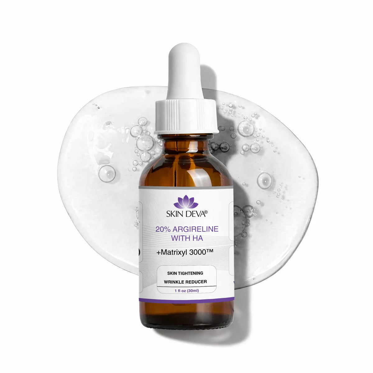SKIN DEVA front bottle shot showing sleek packaging and clean design benefit clarity