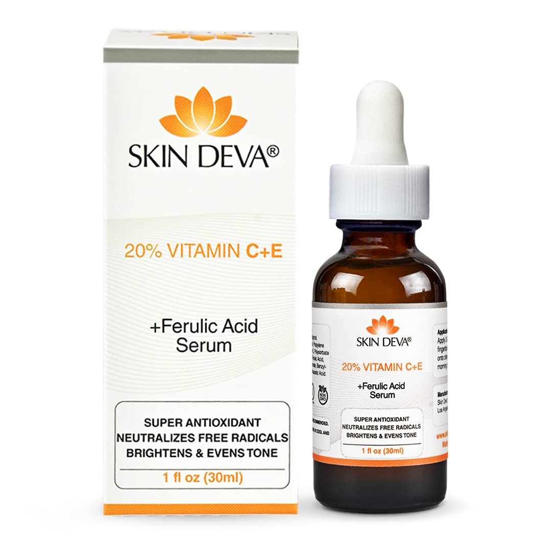 SKIN DEVA on nightstand lifestyle shot showing daily use convenience benefit