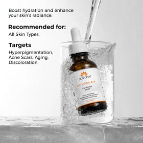 SKIN DEVA serum layered under moisturizer during application, supports layering