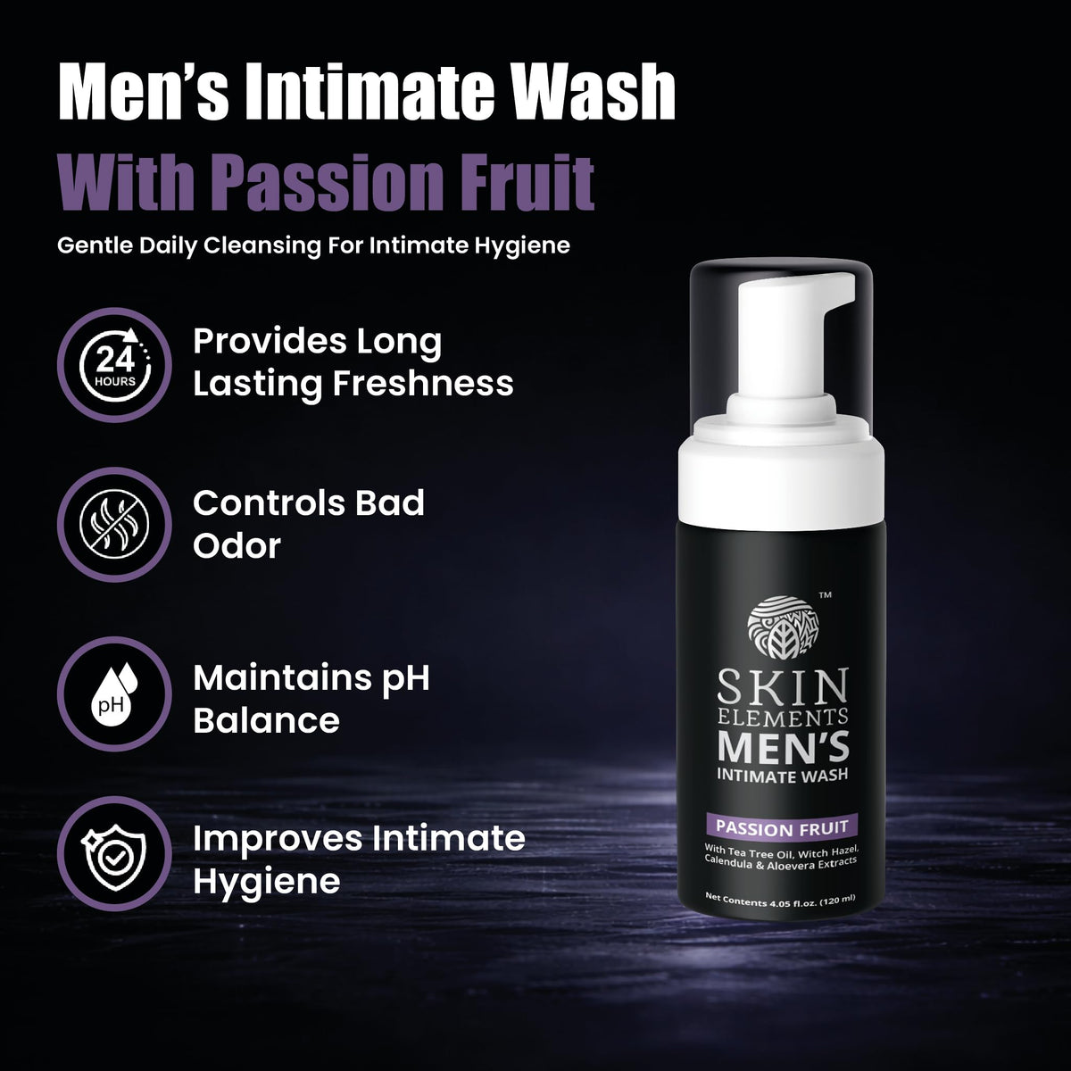 Skin Elements foaming texture close-up demonstrating gentle lather benefit