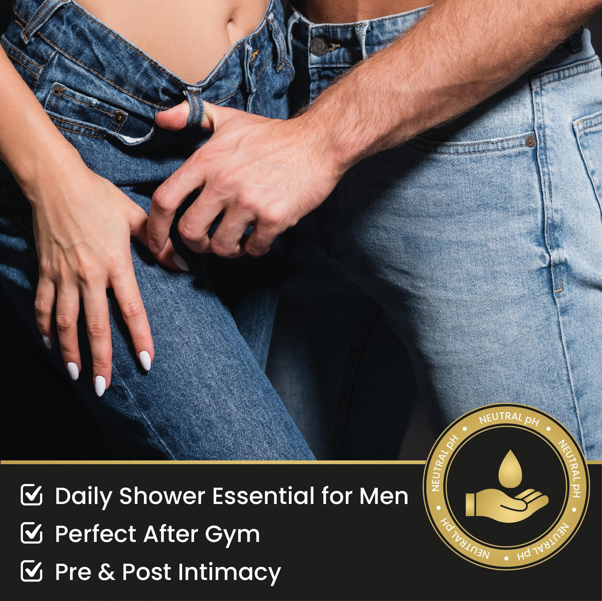 Skin Elements in-shower use demonstrating quick rinse and freshness benefit